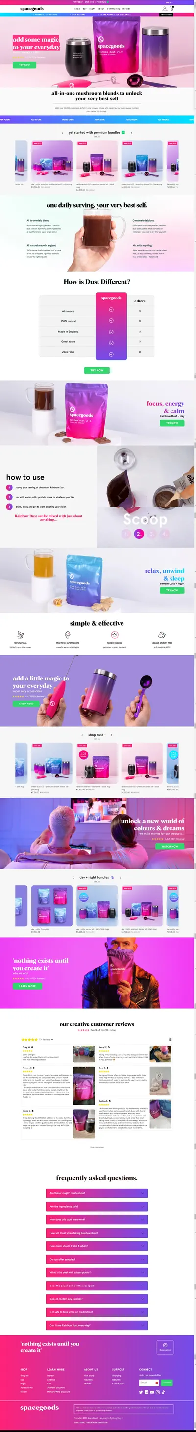 Amazon listing image for spacegoods.com