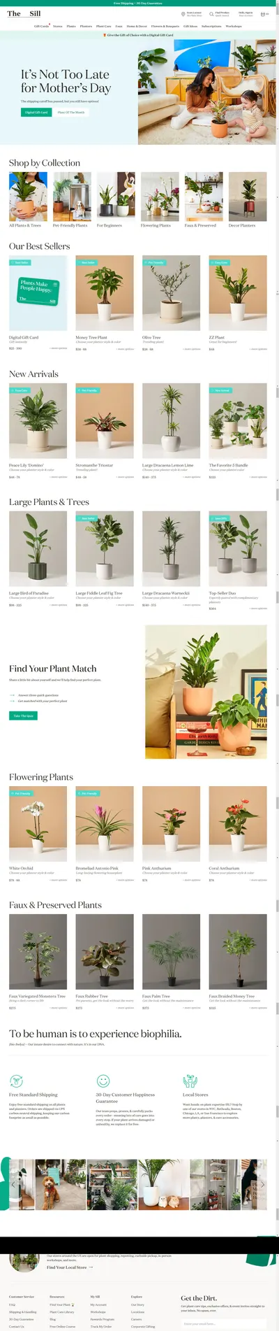 Amazon listing image for thesill.com
