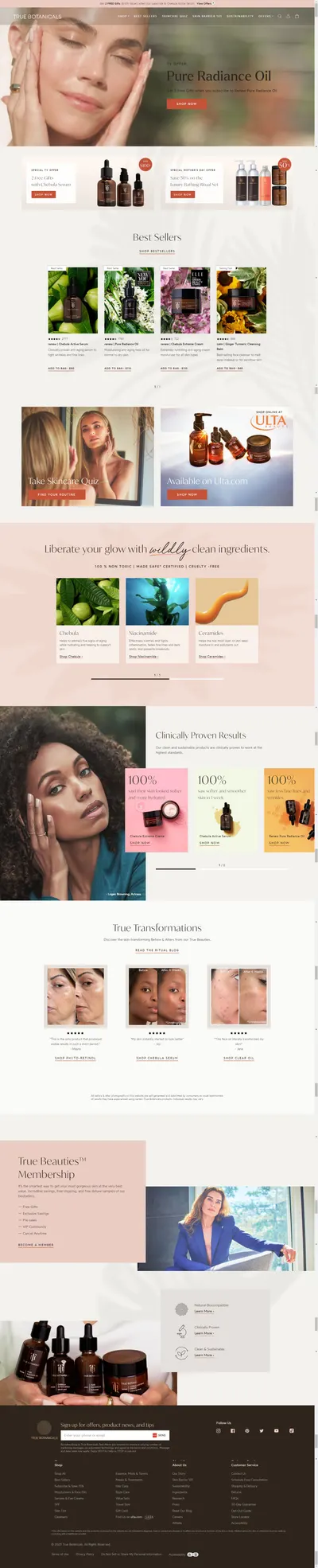 Amazon listing image for truebotanicals.com