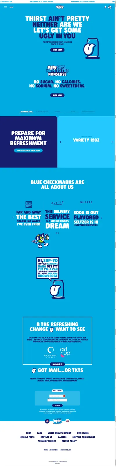Amazon listing image for uglydrinks.com