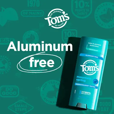 Secondary Images for Amazon.com : Tom’s of Maine Mountain Spring Natural Deodorant for Men and Women