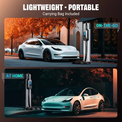 Secondary Images for Amazon.com: Tera 2025 New EV Charger for Tesla 40A 2.8" Largest Display ETL FCC Most…
