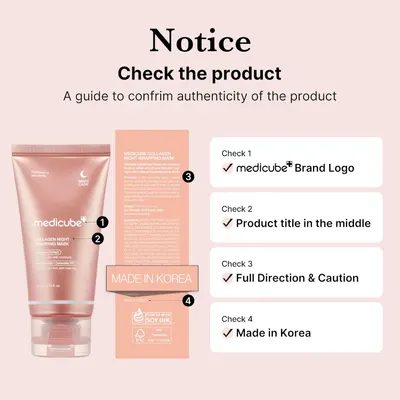 Secondary Images for Amazon.com : medicube Collagen Overnight Wrapping Peel Off Facial Mask Pack