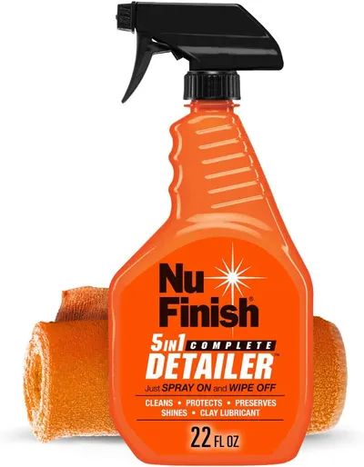 Secondary Images for Amazon.com: Nu Finish 5-in-1 Complete Detailer Spray with Towel