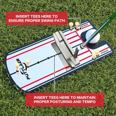 Secondary Images for Amazon.com : Golf Putting Mirror with 6 Golf Tees