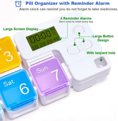 Secondary Images for Amazon.com: 7 Day Pill Organizer