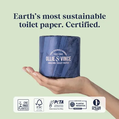 Secondary Images for Amazon.com: Ollie & Vince Bamboo Toilet Paper