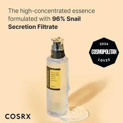 Secondary Images for Amazon.com: COSRX Snail Mucin 96% Power Repairing Essence 3.38 fl.oz 100ml
