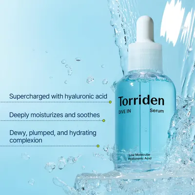 Secondary Images for Amazon.com: Torriden DIVE IN Hyaluronic Acid Serum 50ml (1.69 fl.oz.)