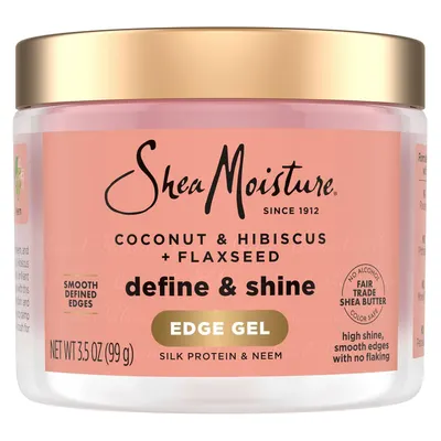 Secondary Images for Amazon.com : Shea Moisture Define & Shine Edge Gel + Flaxseed Coconut & Hibiscus Holds…