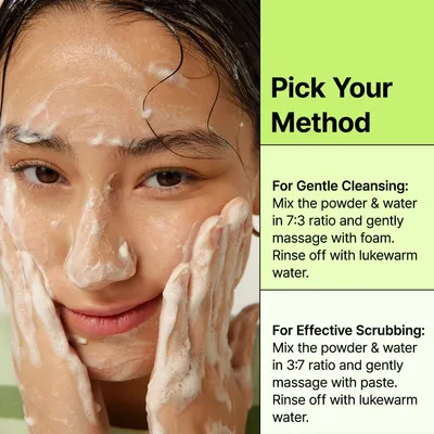 Secondary Images for Amazon.com: BY WISHTREND Green Tea & Enzyme Powder Face Wash
