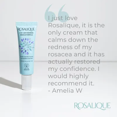 Secondary Images for Rosalique 3 in 1 Anti-Redness Miracle Formula Colour Corrector SPF50 for Hypersensitive…