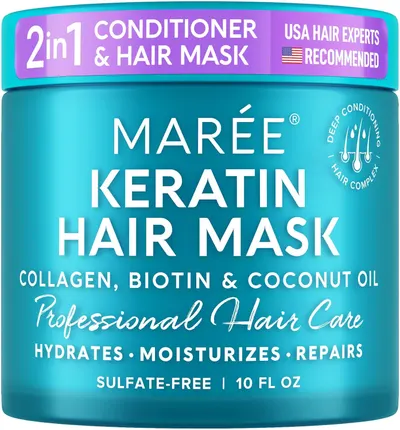 Secondary Images for Amazon.com: MAREE Hair Mask for Damaged Hair