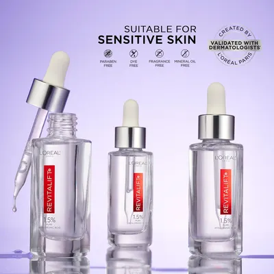 Secondary Images for Amazon.com: L'Oreal Paris Revitalift 1.5% Pure Hyaluronic Acid Face Serum