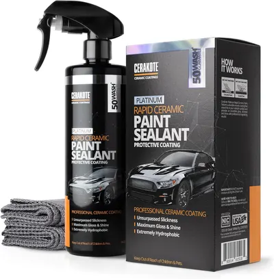 Secondary Images for Amazon.com: CERAKOTE® Platinum Rapid Ceramic Paint Sealant Spray (14 oz.)