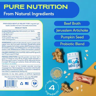 Secondary Images for Amazon.com : Native Pet Probiotics for Dogs