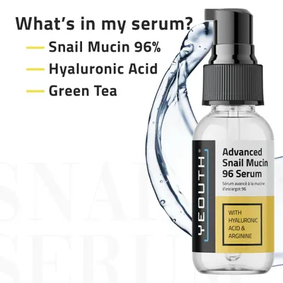 Secondary Images for Amazon.com: YEOUTH Snail Mucin Serum for Face