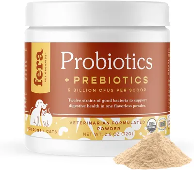 Secondary Images for Amazon.com: Fera Pet Organics Probiotics for Dogs & Cats