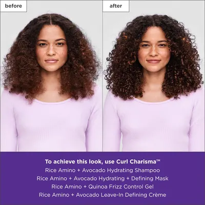 Secondary Images for Amazon.com: Briogeo Curl Charisma Rice Amino + Quinoa Frizz Control Gel