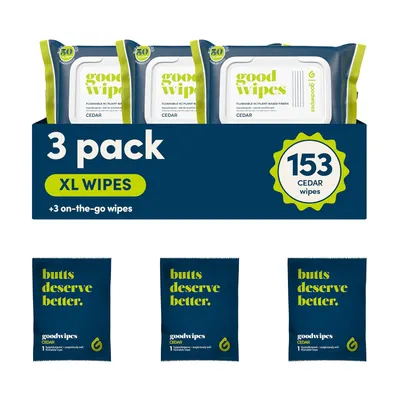 Secondary Images for Amazon.com: goodwipes Flushable Butt Wipes