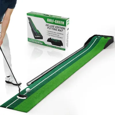 Secondary Images for Amazon.com : Golf Putting Mat with Auto Ball Return