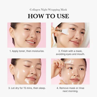 Secondary Images for Amazon.com : medicube Collagen Overnight Wrapping Peel Off Facial Mask Pack