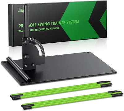 Secondary Images for Amazon.com : Jsikan Pro Golf Alignment Sticks System with Holder Angle Plate