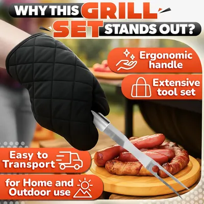 Secondary Images for Amazon.com : bogo Brands All in One BBQ Grill Tools Set (27-Piece)