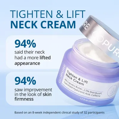 Secondary Images for Amazon.com: goPure Tighten & Lift Neck Firming Cream