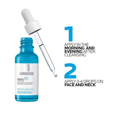 Secondary Images for Amazon.com: La Roche-Posay Hyalu B5 Pure Hyaluronic Acid Serum for Face