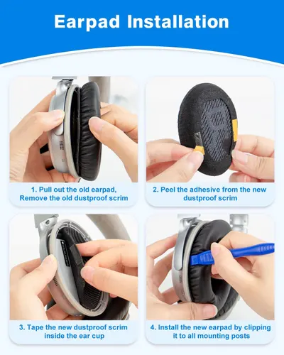 Secondary Images for Amazon.com: Link Dream Ear Pads for Bose Quiet Comfort 35 Soft Protein Leather…