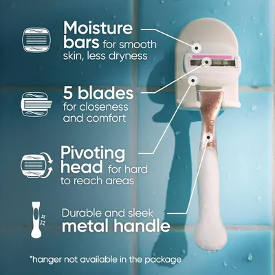 Secondary Images for Amazon.com: Gillette Venus Comfortglide plus Olay Sugarberry Women's Razor with Rose…