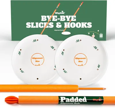 Secondary Images for Amazon.com : WHYGOLF Alignment Discs with Padded Golf Alignment Rods