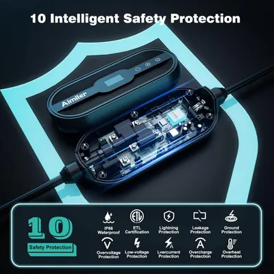 Secondary Images for Amazon.com: AIMILER Level 2 Electric Vehicle (EV) Charger(32Amp