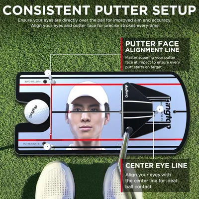 Secondary Images for Amazon.com : KINGTOP Classic Golf Putting Mirror