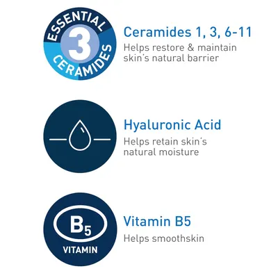 Secondary Images for Amazon.com: Cerave Hyaluronic Acid Serum for Face with Vitamin B5 and Ceramides