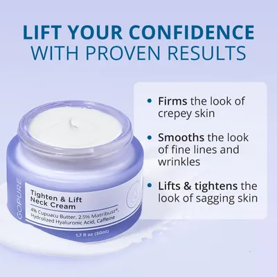 Secondary Images for Amazon.com: goPure Tighten & Lift Neck Firming Cream