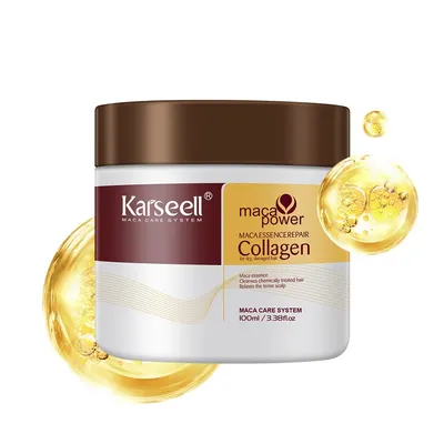 Secondary Images for Amazon.com: Karseell 3.38floz 100ml Collagen Hair Treatment Deep Repair Conditioning…