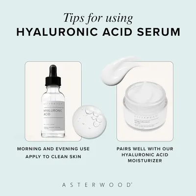 Secondary Images for Amazon.com: Asterwood Hyaluronic Acid Serum for Face
