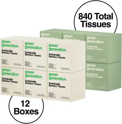 Secondary Images for Bamboo Facial Tissues