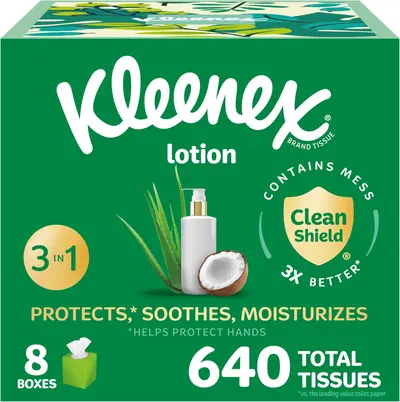 Secondary Images for Kleenex Lotion Facial Tissues with Coconut Oil