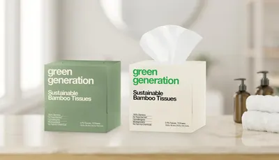 Secondary Images for Bamboo Facial Tissues