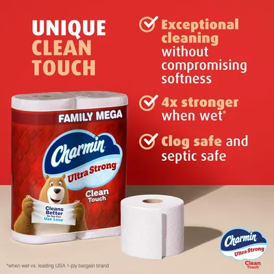Secondary Images for Charmin Ultra Strong Clean Touch Toilet Paper