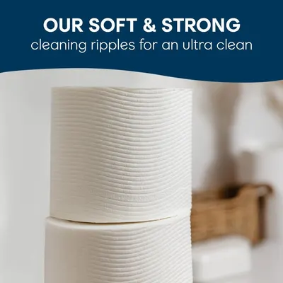 Secondary Images for Cottonelle Ultra Clean Toilet Paper with Active CleaningRipples Texture