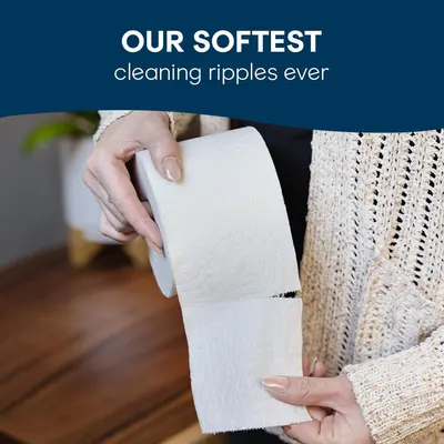 Secondary Images for Cottonelle Ultra Comfort Toilet Paper with Cushiony CleaningRipples Texture