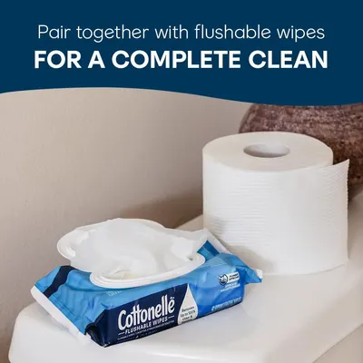 Secondary Images for Cottonelle Ultra Clean Toilet Paper with Active CleaningRipples Texture
