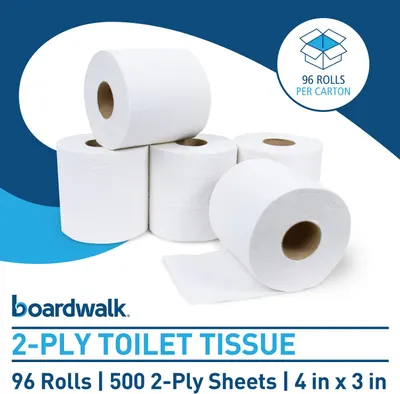 Secondary Images for Boardwalk 2-Ply Bathroom Toilet Paper Tissue