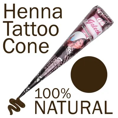 Secondary Images for Golecha 100% Natural Henna Paste Cones (Red–Brown) No Mix