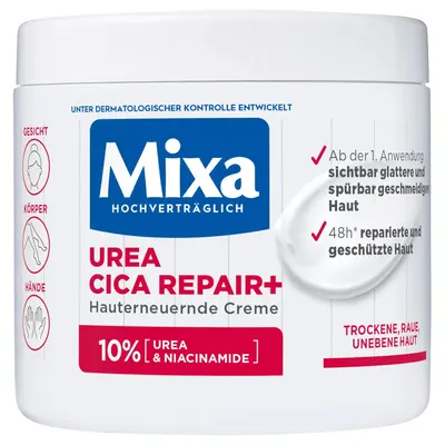Secondary Images for Mixa Urea Skin Renewing Cream with Urea & Niacinamide for Dry and Rough and Uneven Skin