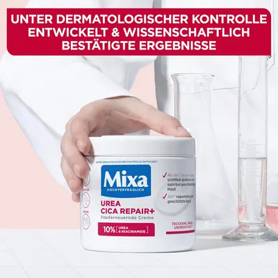 Secondary Images for Mixa Urea Skin Renewing Cream with Urea & Niacinamide for Dry and Rough and Uneven Skin